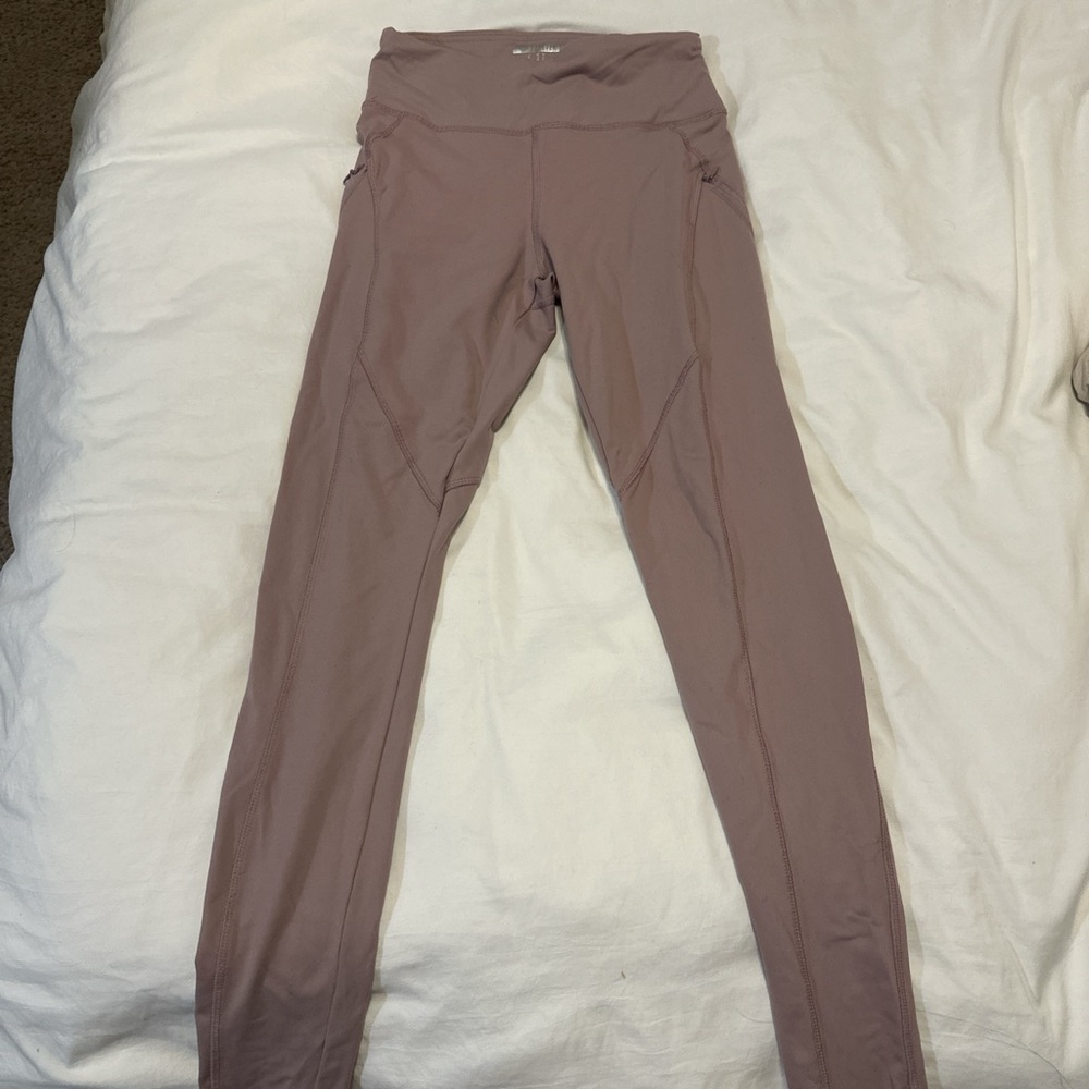 Mauve High-Waisted Leggings